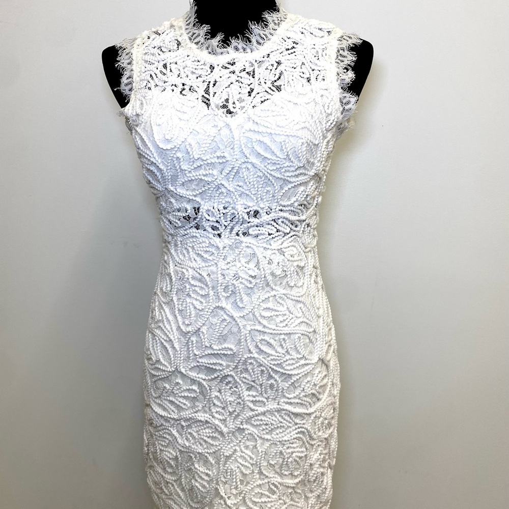 San Souci Elegant White Lace Dress